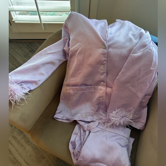 Nadine Merabi Intimates Lilac Pjs - S/M - Picture 3 of 4